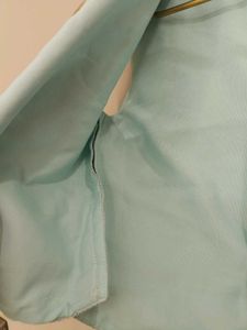 Cropped Light Blue Vest Top