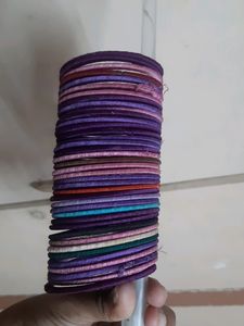 Beautiful Multicplor Silk Thread Bangles 27 Pcs
