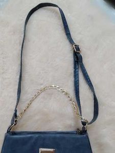 Stylish Blue Clutch Bag