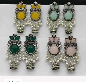 Boho Jhumka Earrings 4set