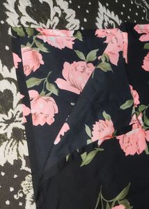 300 Coins Off .. Floral Black Dress