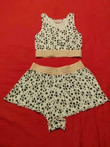 Boux Avenue Leopard Print Crop Top &amp; Shorts Set