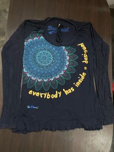 Desigual Mandala Print Long Sleeve Top
