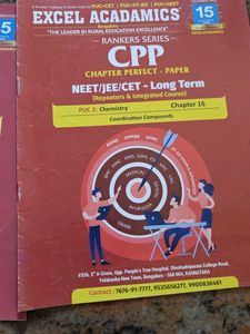 Excel Acadamics NEET/JEE/CET CPP