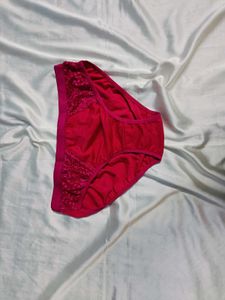 🇳🇿💫🎀Lace Trimmed pink Briefs
