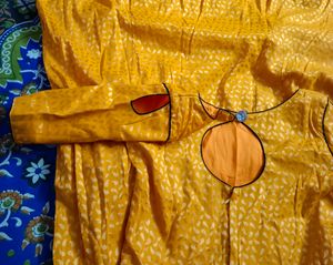 Yellow Desinger Frock