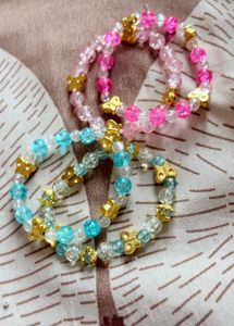 Cute Butterfly Beaded Bracelets Set - pack of 4