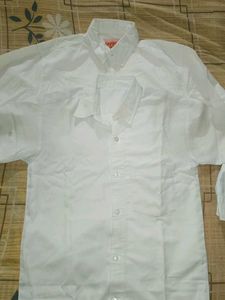 Kids White Cotton Shirt Combo – Half Sleeve &amp; Full