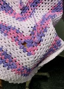 Handmade Crochet Multicolor Dupatta