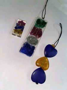 Sparkling Glitter Heart Charms &amp; Pendants