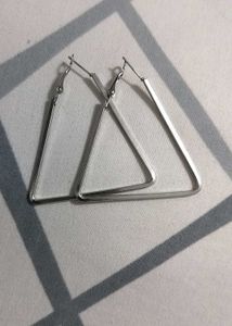 Unique Triangle Hoop Earrings