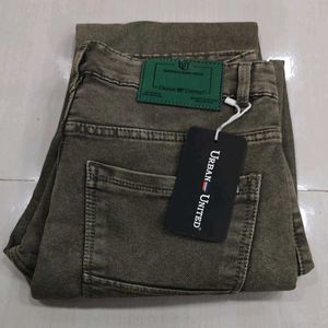 Urban United Olive Green Jeans