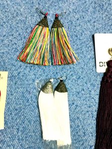 Boho Tassel Earrings Set of 4