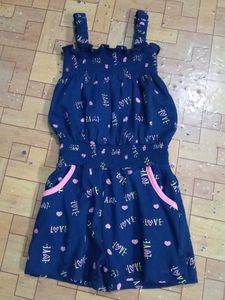 Cute Blue 'Love' Romper