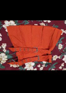 mini double belt skirt