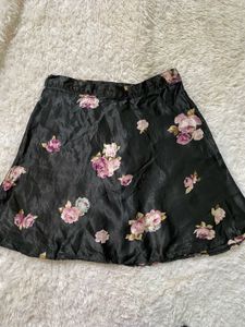 Floral Print Mini Skirt