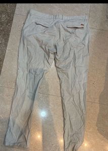 Men's Slim Fit Textured Trousers with shirt
