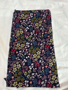 Blue floral Pure CottonFabric