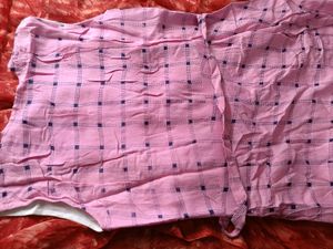 Pink Checked Kurta Unused