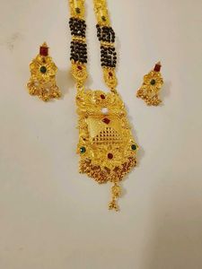 Elegant Gold Tone long Mangalsutra Set