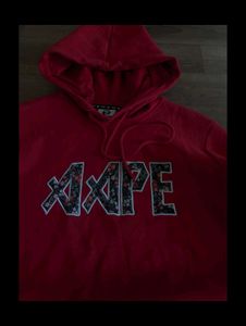 AAPE By A Bathing Ape Red Hoodie
