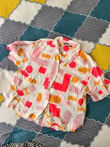 Patterned Short Sleeve Shirt