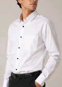 Classic White Men's Shirt