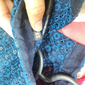 Elegant Blue Kurta with All-over Pattern