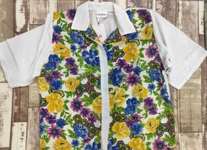Vintage Guess Floral Button-Up Shirt - XXL