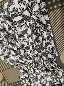 Butterfly Print Dress with Black Leggings