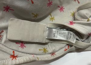 Cute Palm Tree Print Bra -38DD
