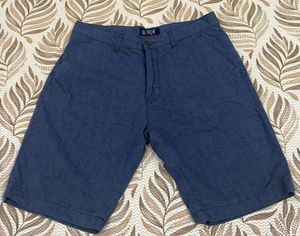 Men's Blue Patterned Shorts