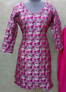 Vibrant Pink Kurta Set with Patiala Pants
