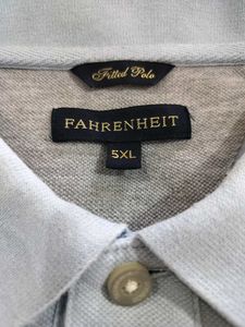 Fahrenheit 5XL Sky Blue Polo t-shirt