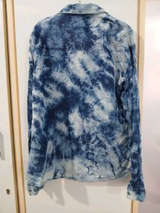 Tie-Dye Denim Look Shirt