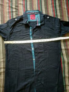 Driftwood Men's Slim Fit Navy Shirt