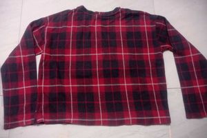 Cozy Plaid Long Sleeve Top