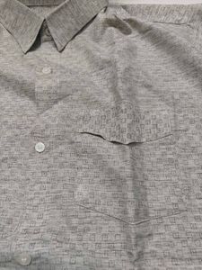 Classic Grey Textured Shirt
