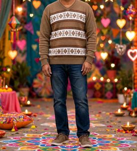Men's Casual V-Neck Sweater