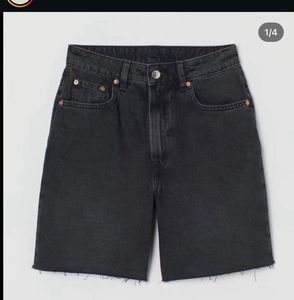 Women's Charcoal Denim Shorts