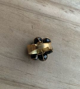 Alluring Black Crystal Cocktail Ring