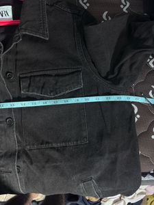 Zara Black Denim Jacket
