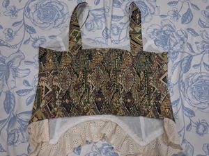 Vintage Lace-Up Corset Top
