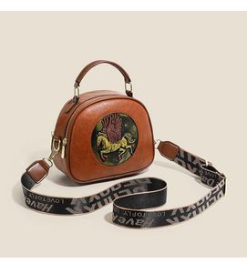 Vintage Pegasus Embossed Handbag