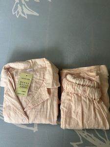 Cozy Cotton Pajama Set - Soft Peach