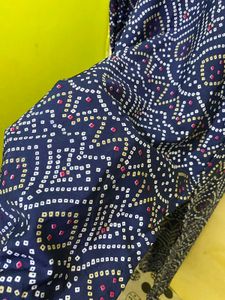 Blue Chunri Print Kurti