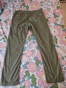 Men's Olive Green Casual Pants