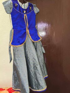 Beautiful Blue & Grey Lehenga Choli