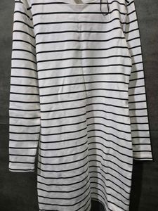Striped Long Sleeve Mini Dress