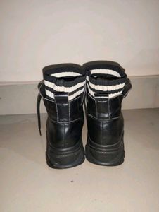 Stylish Black Combat Boots